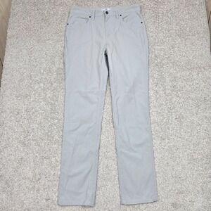 Southern‎ Tide Intercoastal Pants Mens 33x34 Gray Performance 5 Pocket stretch